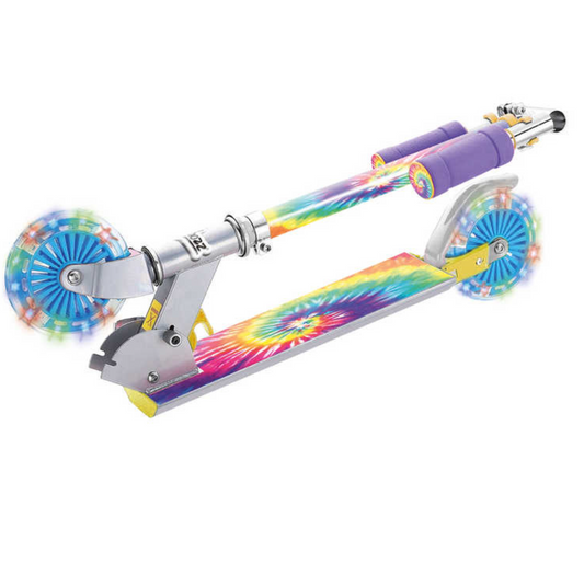 Ozbozz Tie Dye Scooter With Flashing Wheels - SV20890